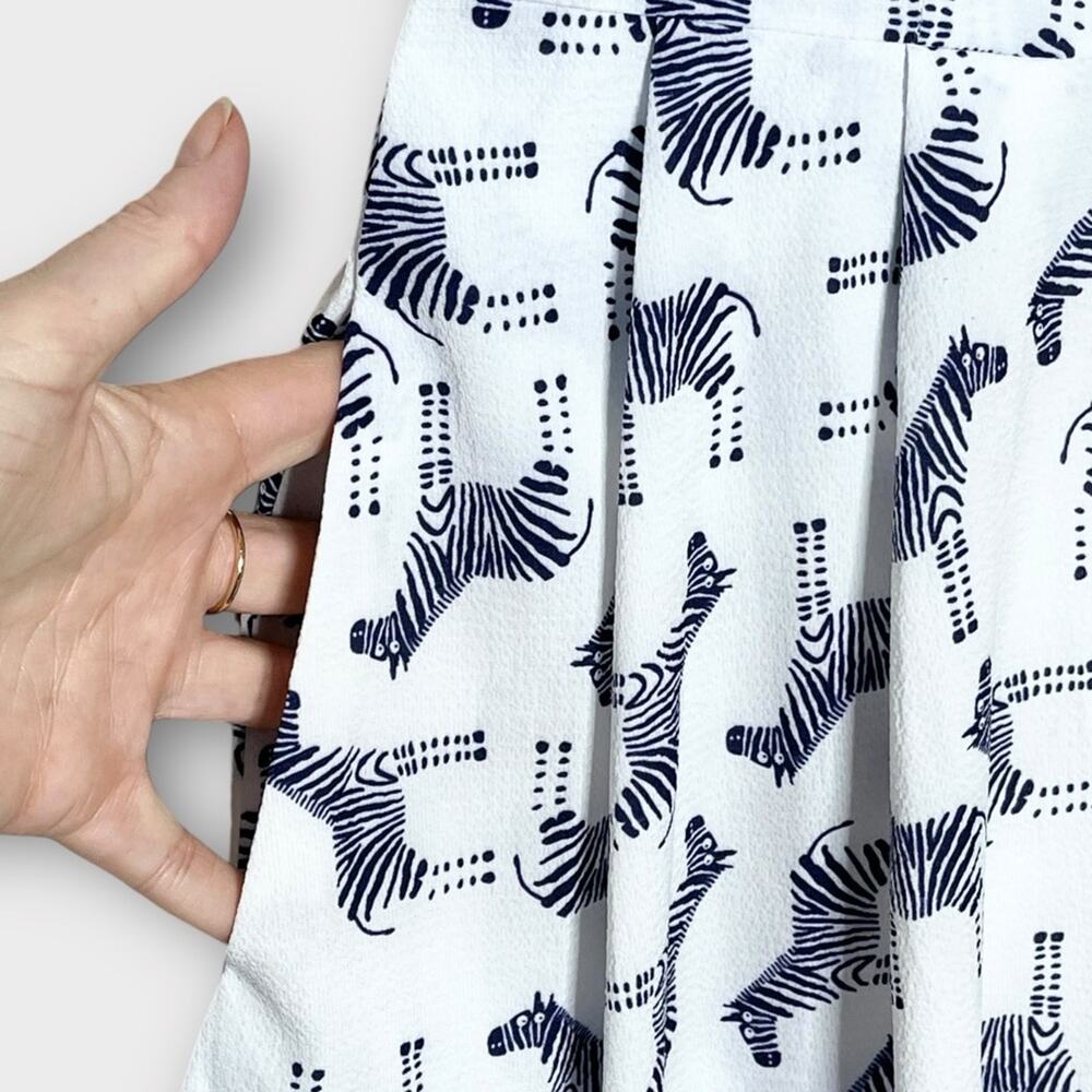 L.A. SOUL white & navy zebra novelty print sleeveless dress size small - Picture 4 of 7